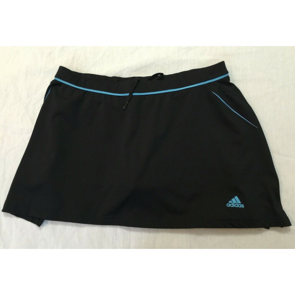 ADIDAS ATHLETIC WOMENS PULL ON SKIRT SKORT WITH BUILT SHORTS SIZE L